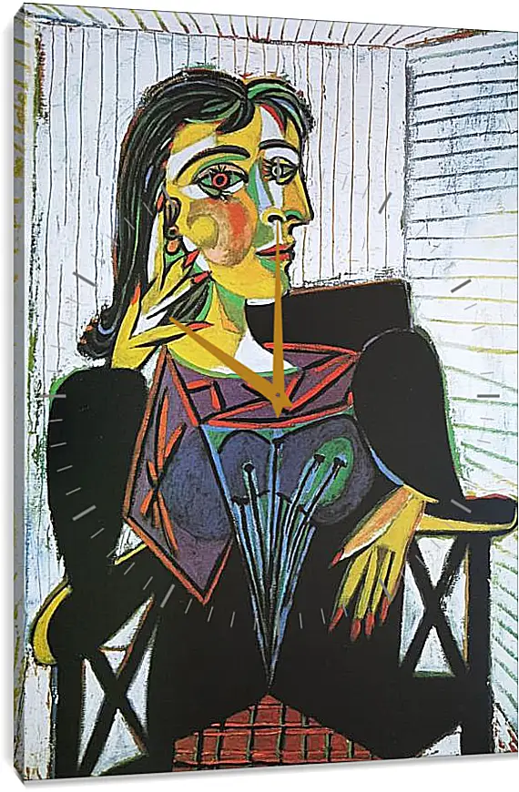 Часы картина - Portrait of Dora Maar. Пабло Пикассо