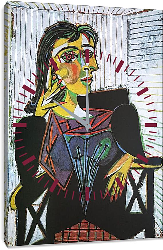 Часы картина - Portrait of Dora Maar. Пабло Пикассо
