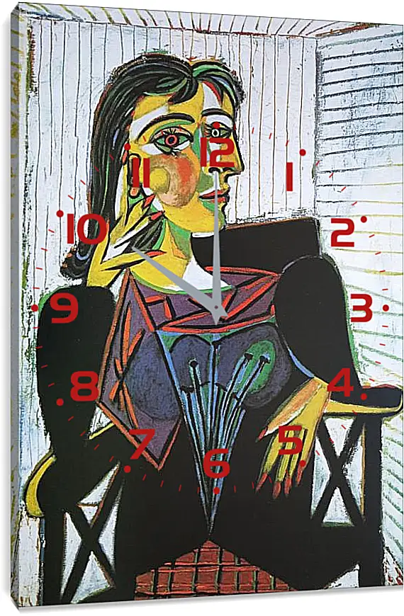 Часы картина - Portrait of Dora Maar. Пабло Пикассо
