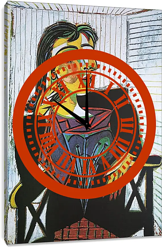 Часы картина - Portrait of Dora Maar. Пабло Пикассо