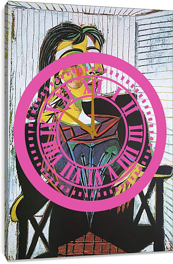 Часы картина - Portrait of Dora Maar. Пабло Пикассо
