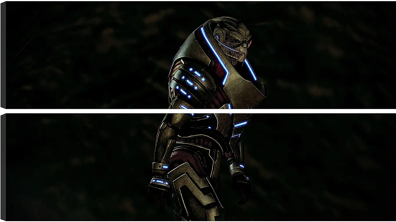 Модульная картина - mass effect, garrus vakarian, ammunition
