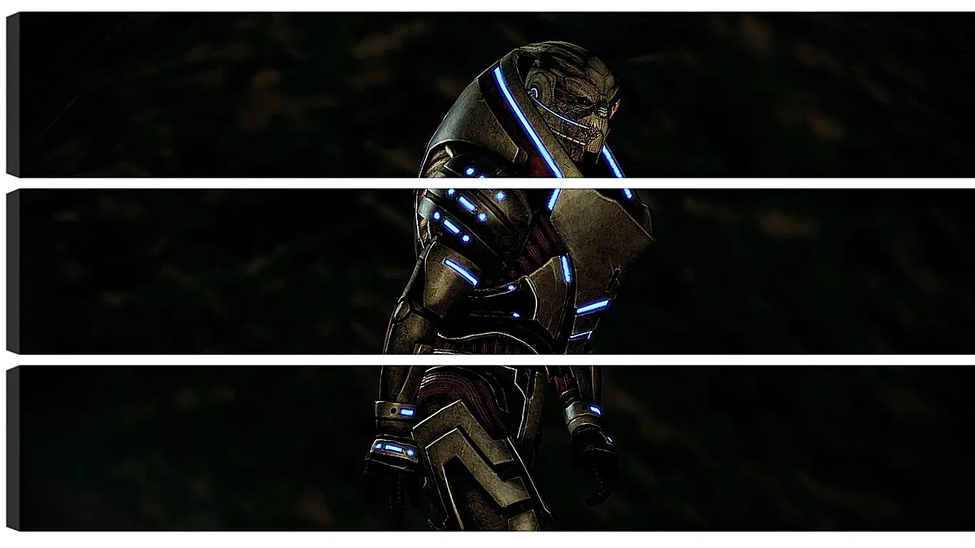 Модульная картина - mass effect, garrus vakarian, ammunition
