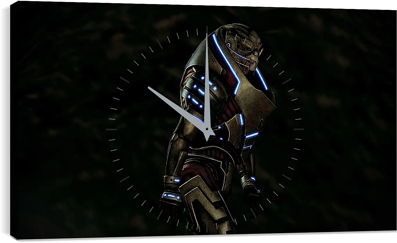 Часы картина - mass effect, garrus vakarian, ammunition
