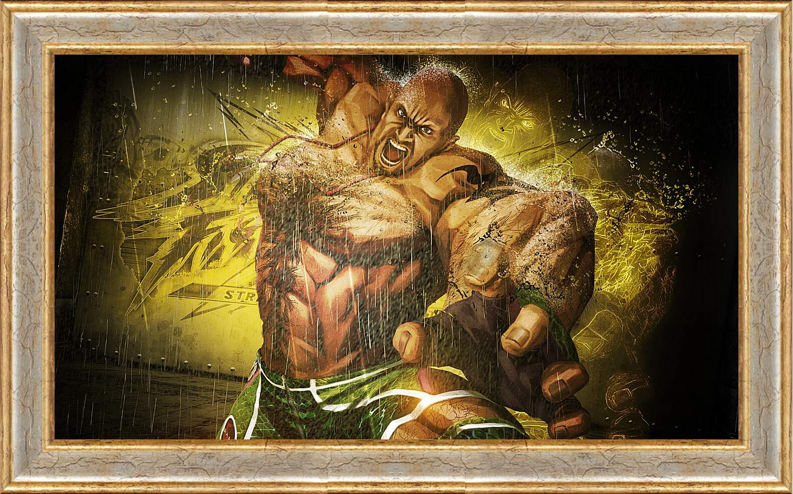 Картина в раме - street fighter x tekken, angry, body
