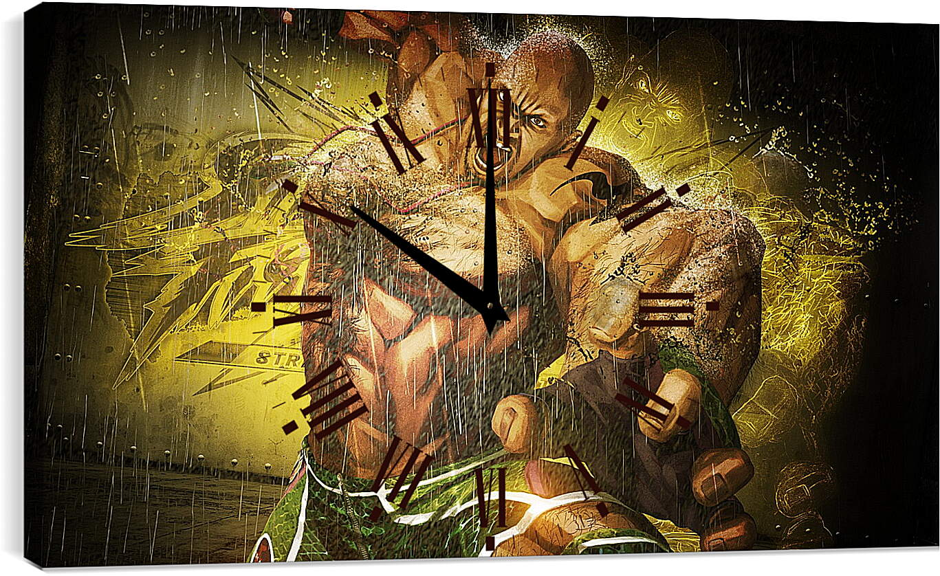 Часы картина - street fighter x tekken, angry, body

