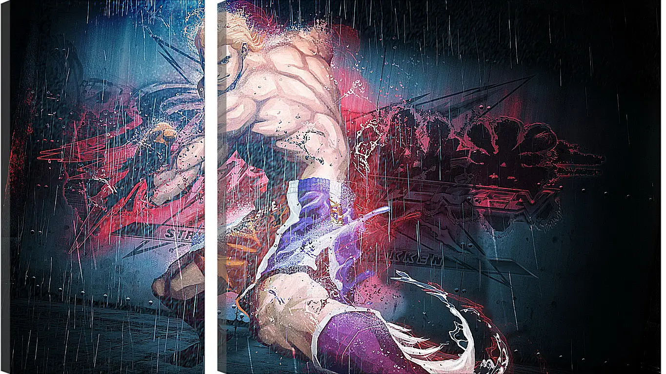 Модульная картина - street fighter x tekken, steve fox, rain
