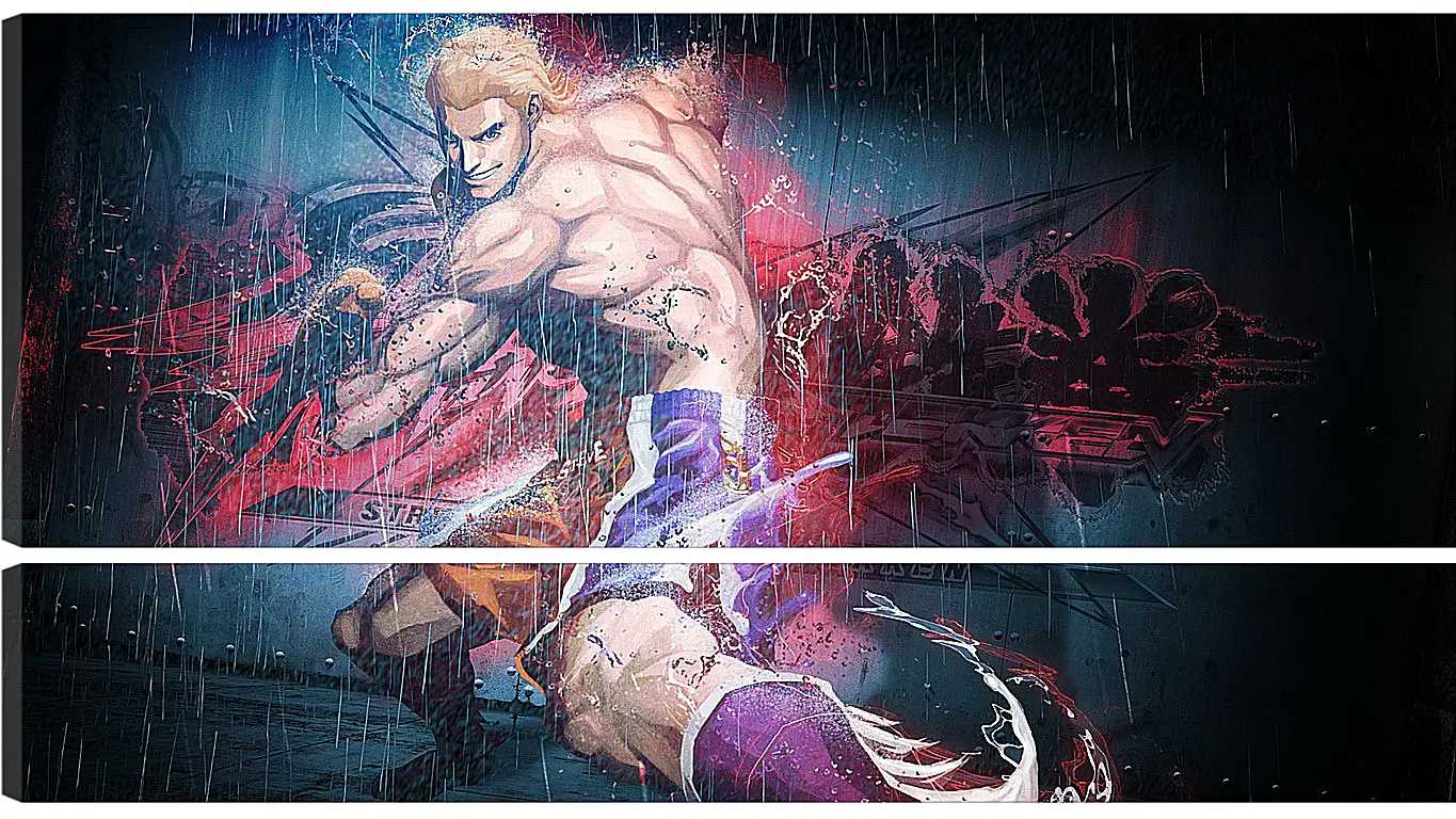 Модульная картина - street fighter x tekken, steve fox, rain
