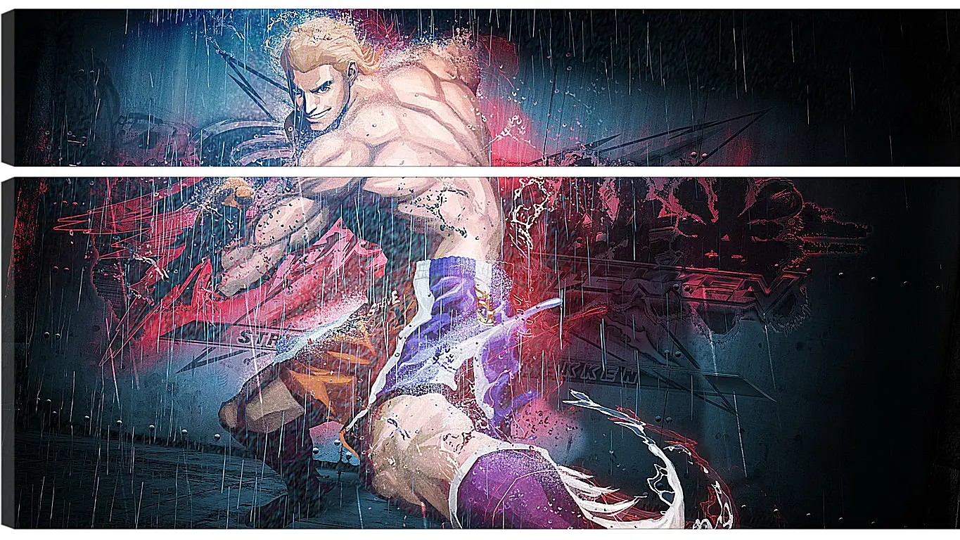 Модульная картина - street fighter x tekken, steve fox, rain
