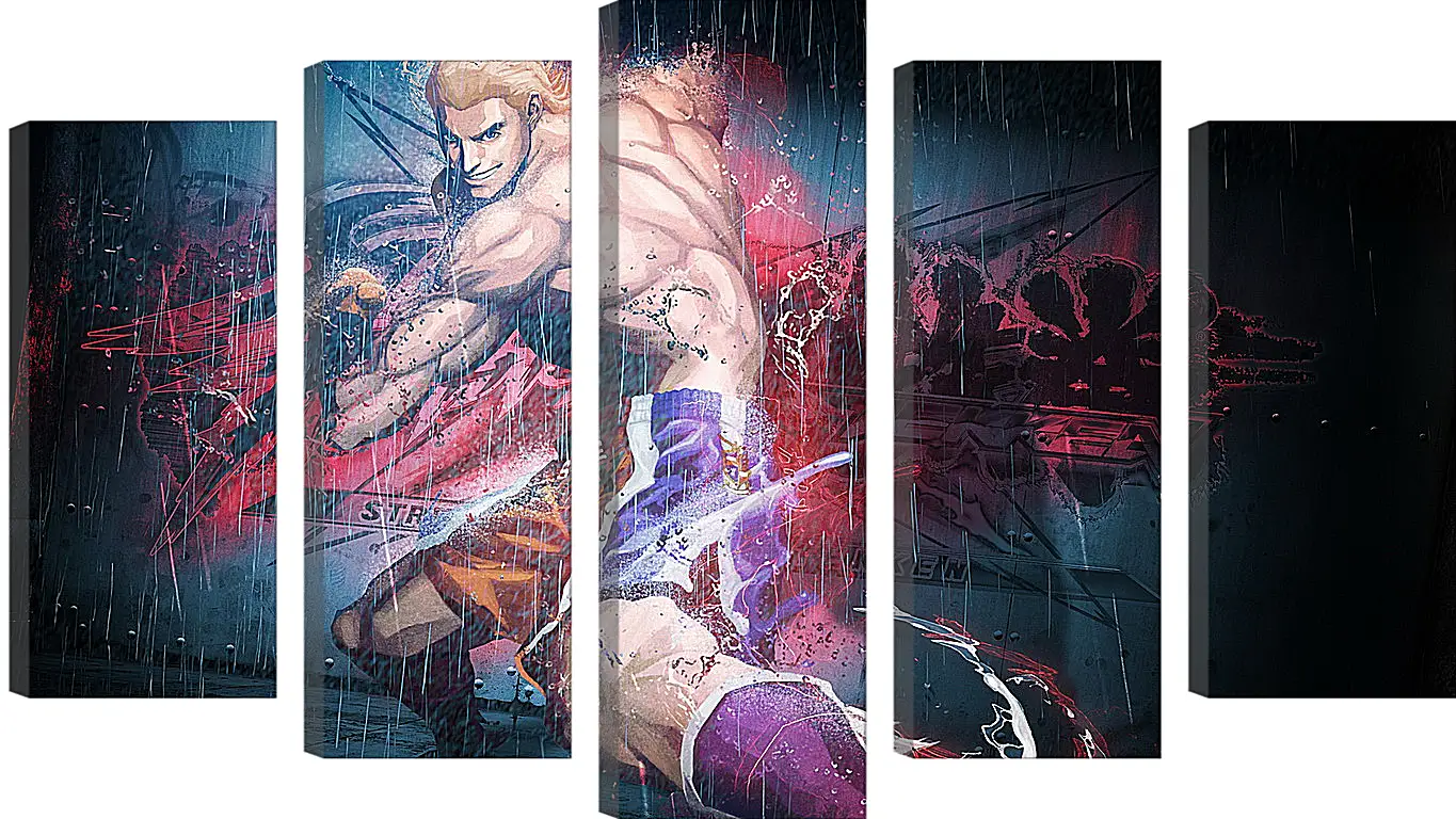 Модульная картина - street fighter x tekken, steve fox, rain
