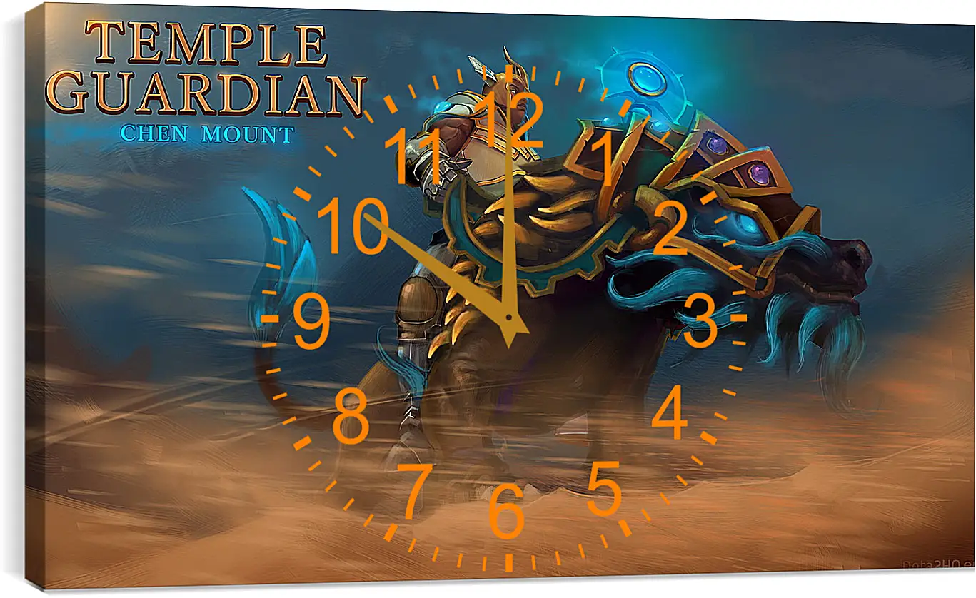 Часы картина - chen, dota 2, temple guardian set
