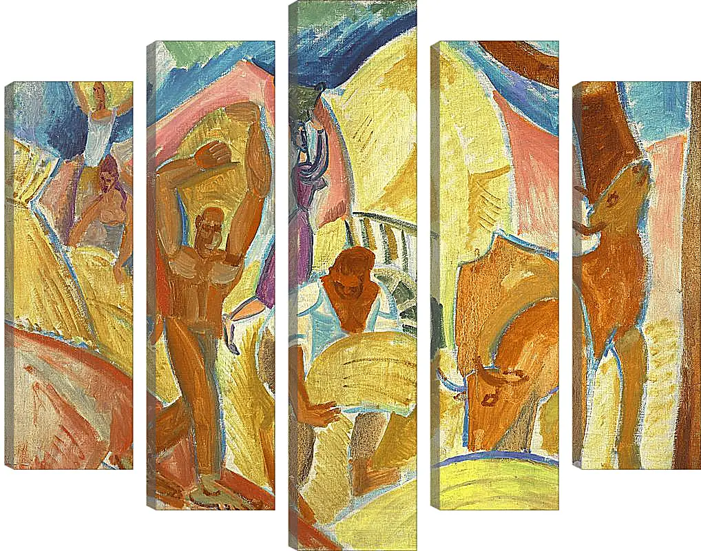 Модульная картина - Жнецы. Пабло Пикассо