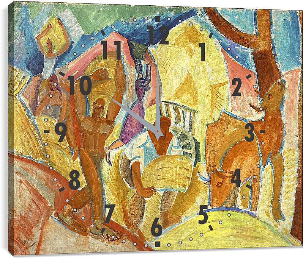 Часы картина - Жнецы. Пабло Пикассо
