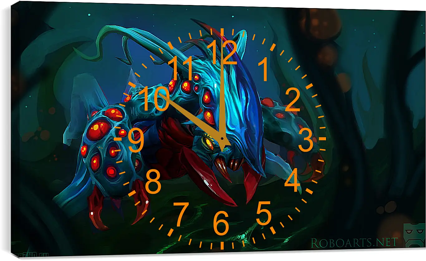 Часы картина - weaver, dota 2, art
