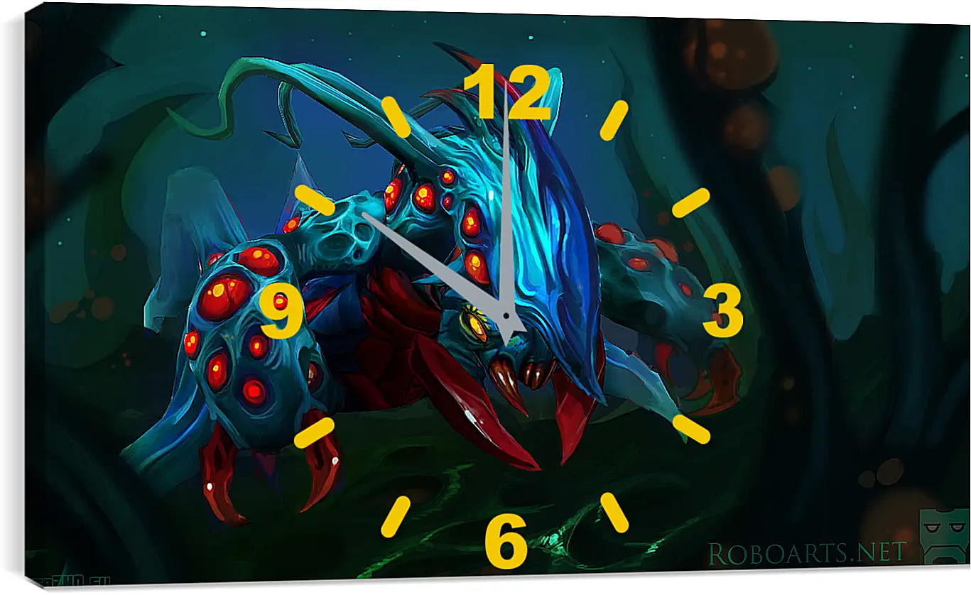 Часы картина - weaver, dota 2, art
