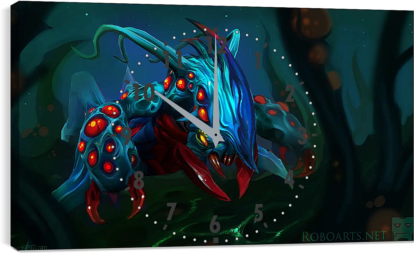 Часы картина - weaver, dota 2, art
