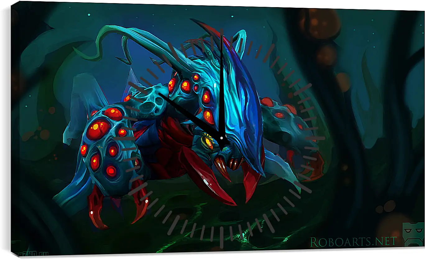 Часы картина - weaver, dota 2, art
