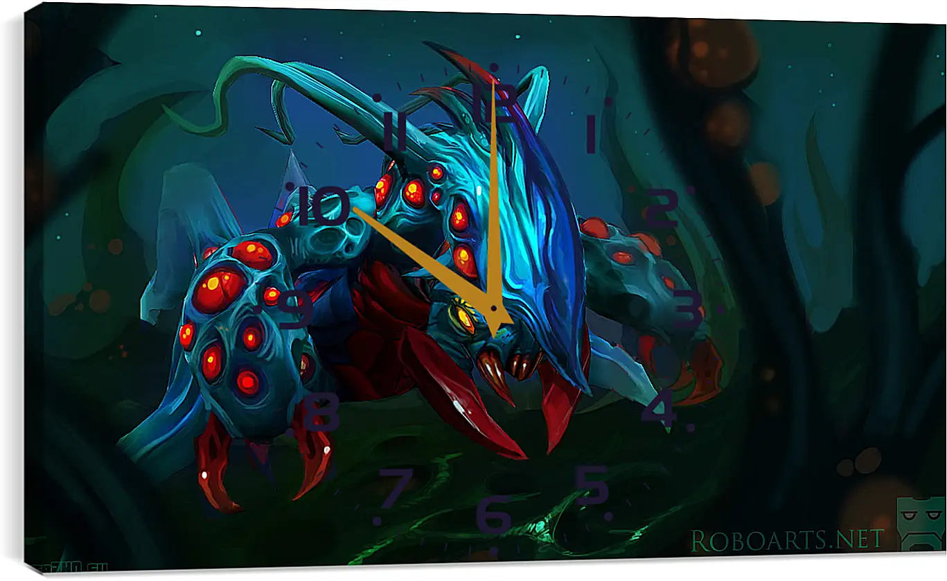 Часы картина - weaver, dota 2, art
