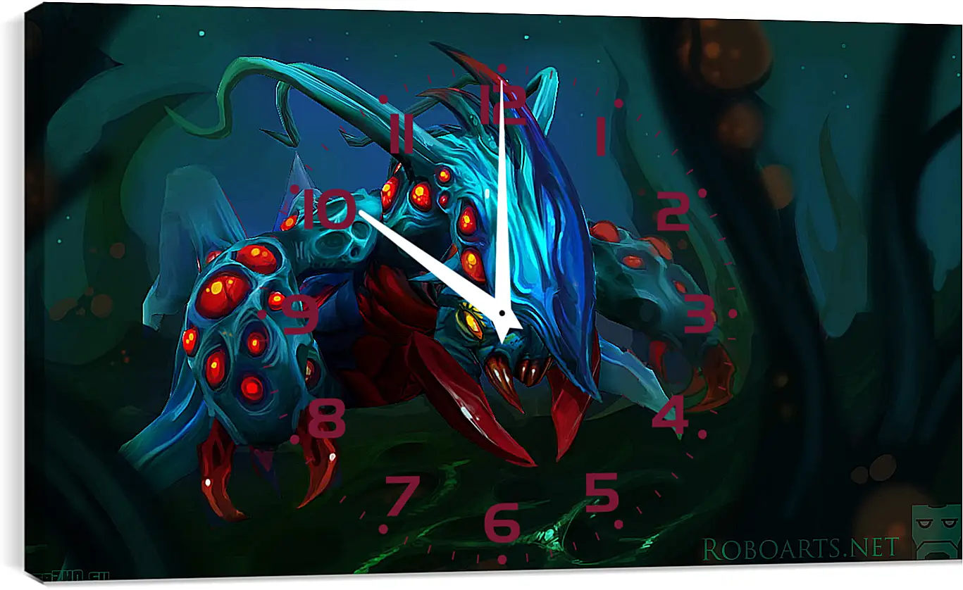 Часы картина - weaver, dota 2, art
