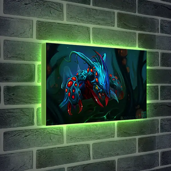 Лайтбокс световая панель - weaver, dota 2, art
