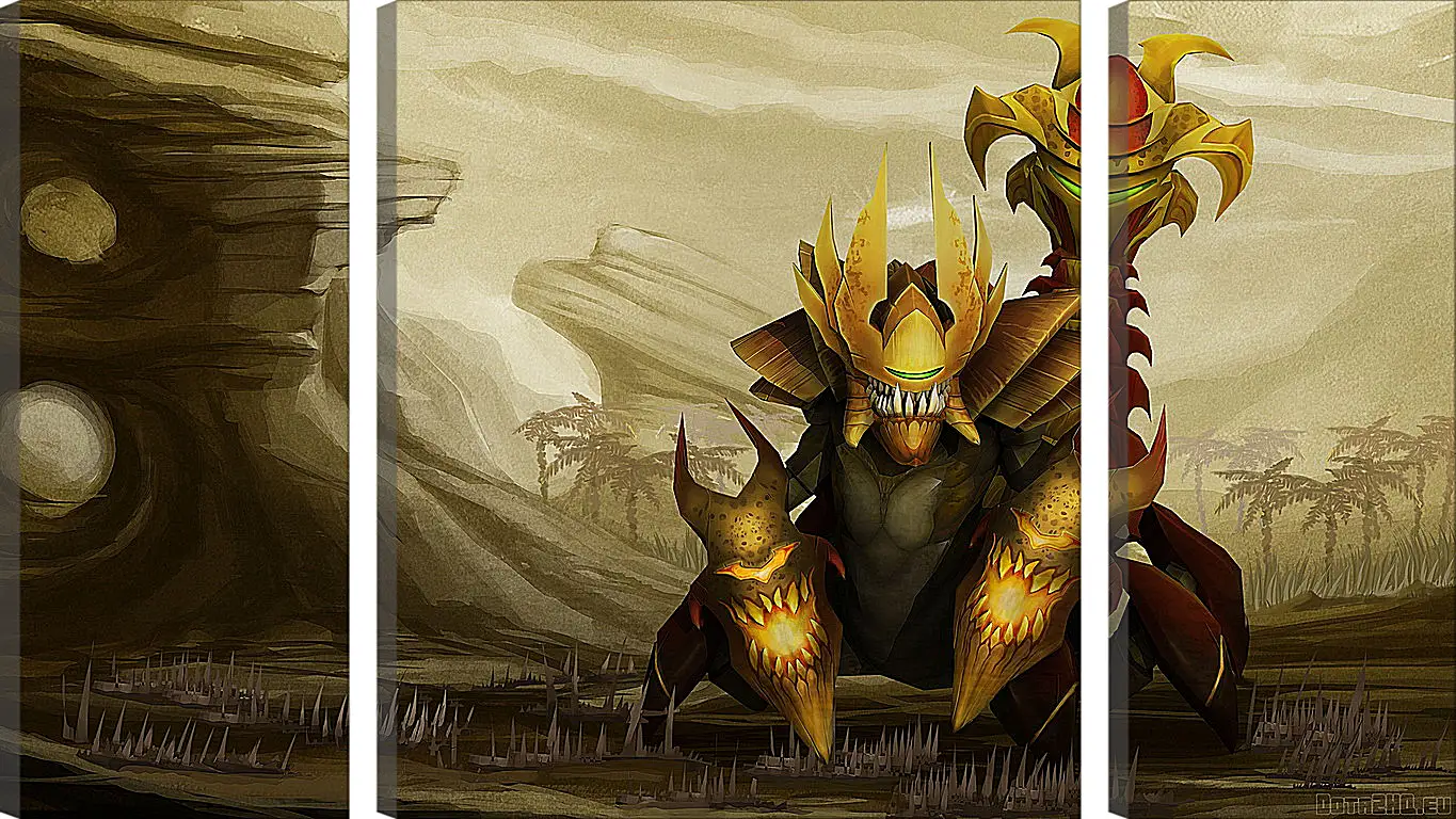 Модульная картина - sand king, dota 2, art
