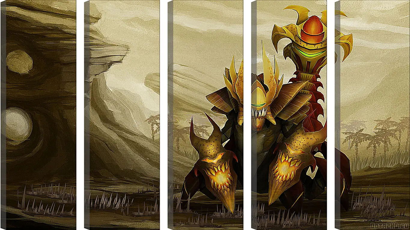 Модульная картина - sand king, dota 2, art
