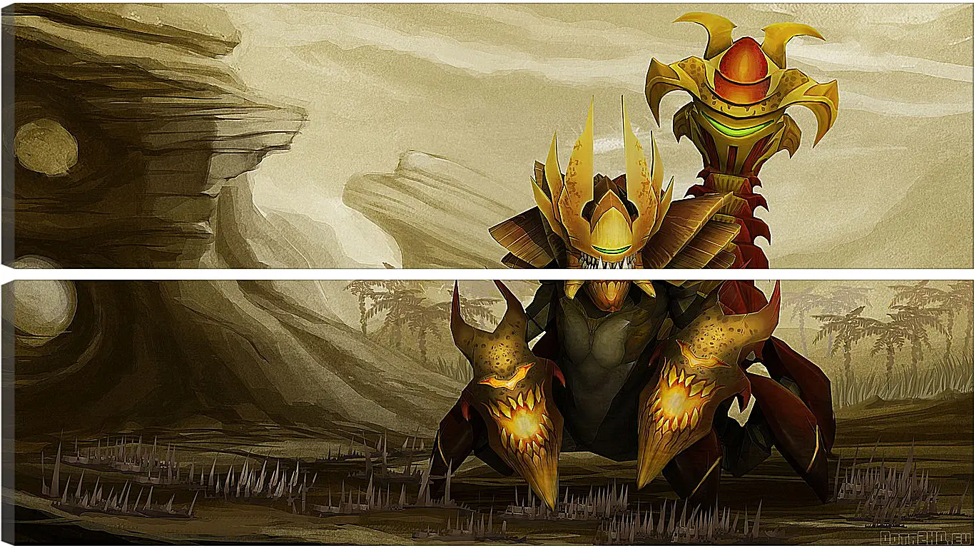 Модульная картина - sand king, dota 2, art
