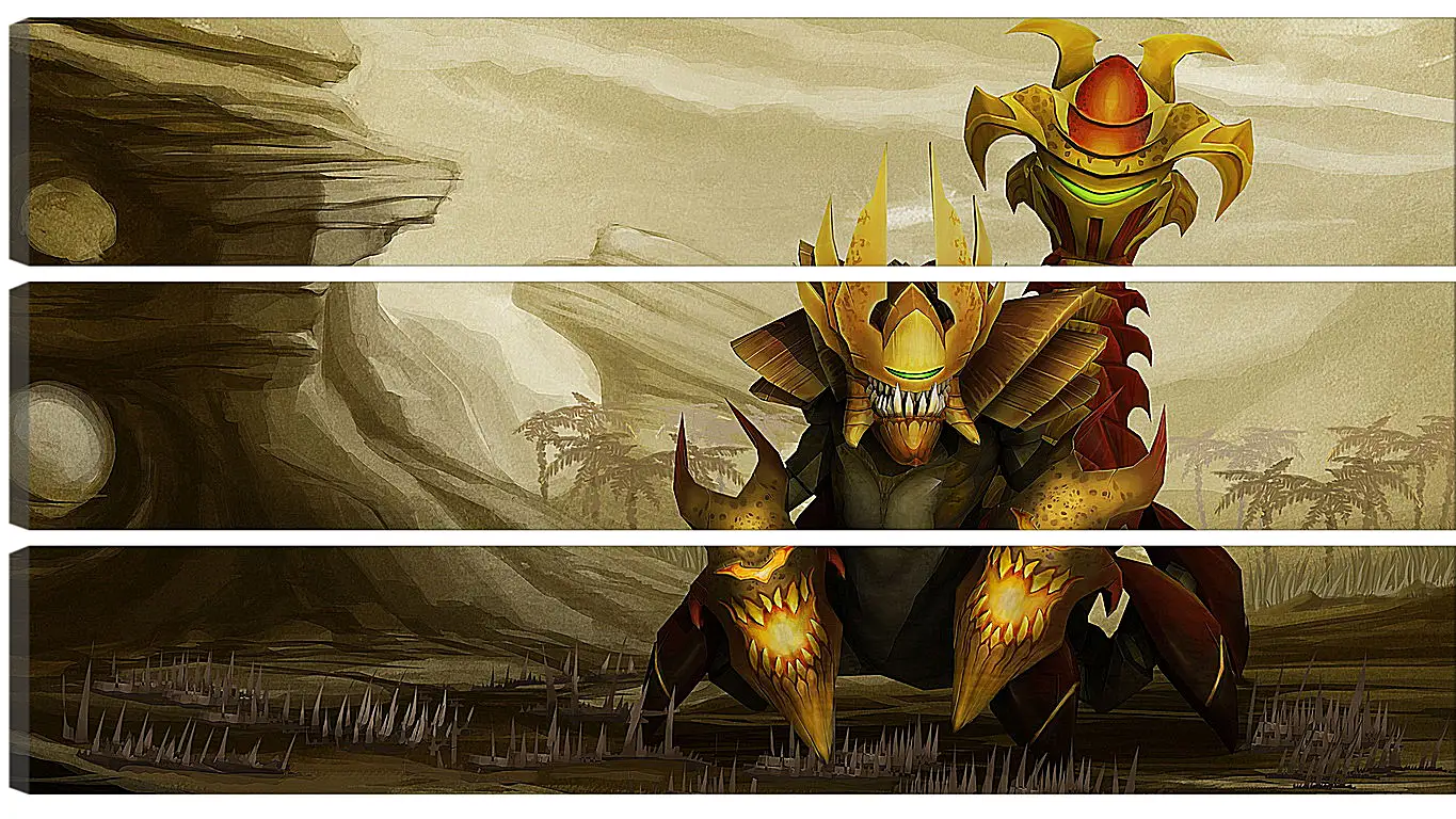 Модульная картина - sand king, dota 2, art
