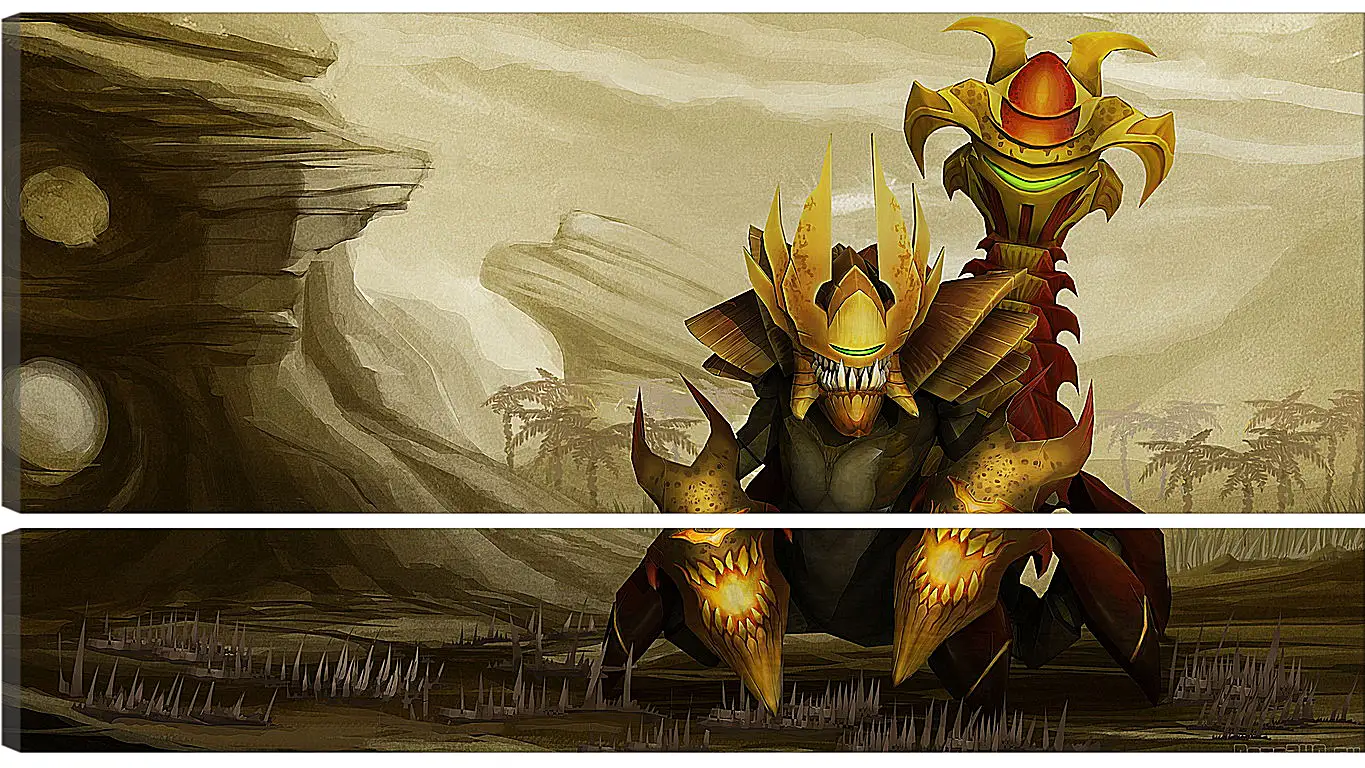 Модульная картина - sand king, dota 2, art
