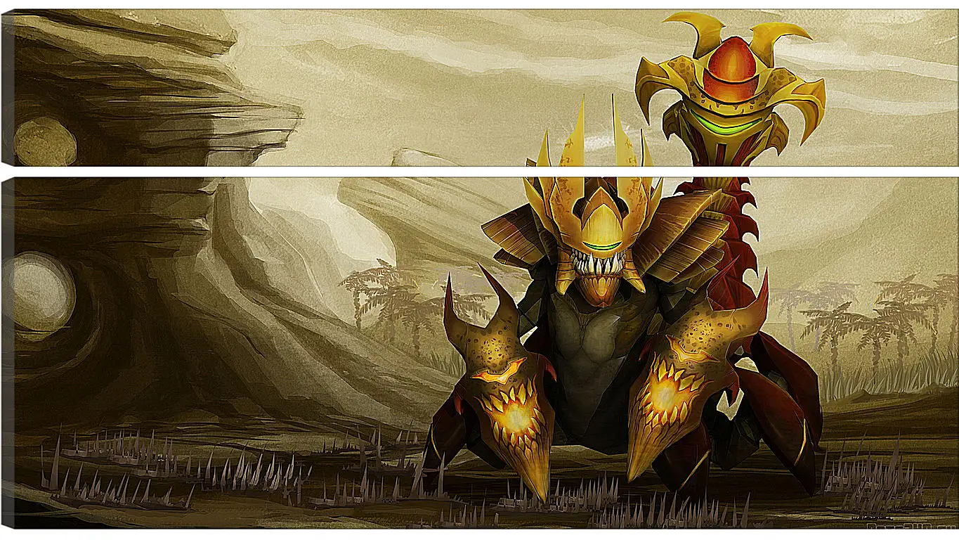 Модульная картина - sand king, dota 2, art
