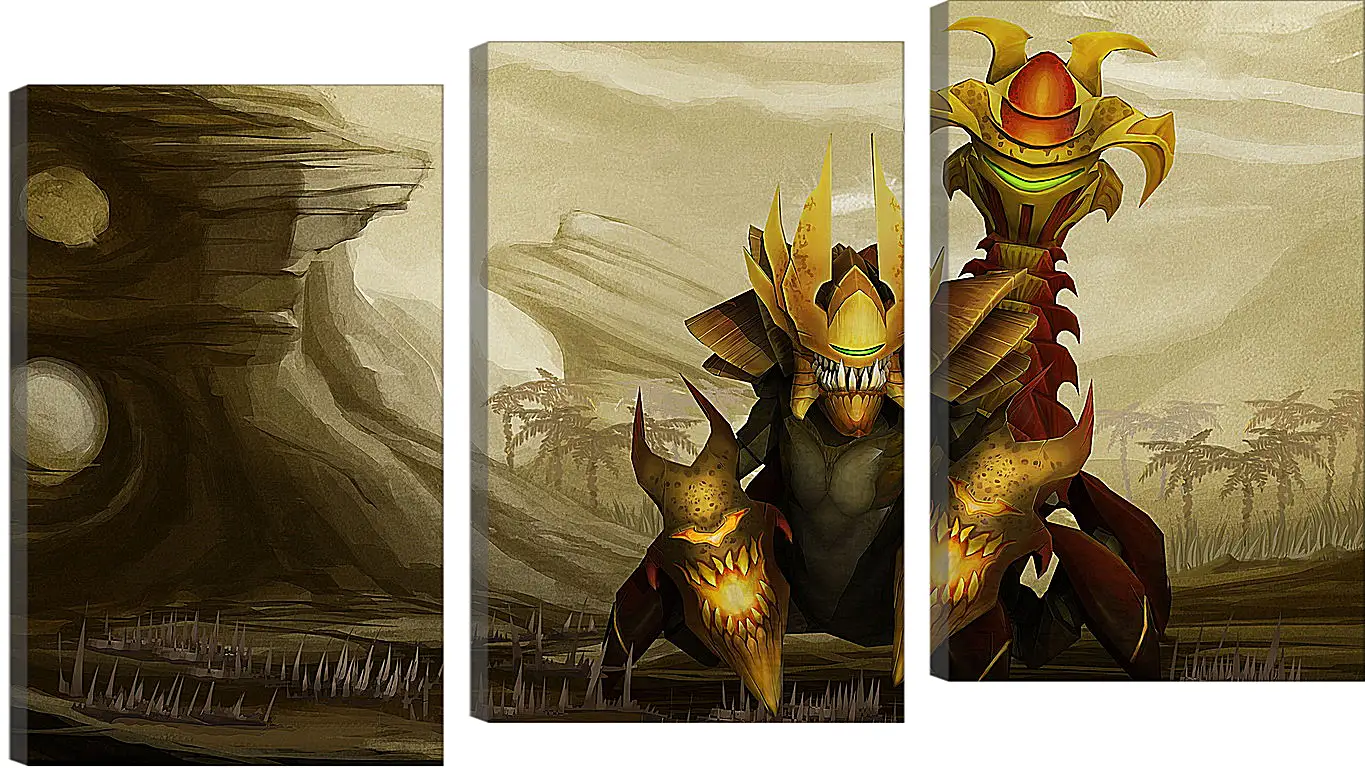 Модульная картина - sand king, dota 2, art
