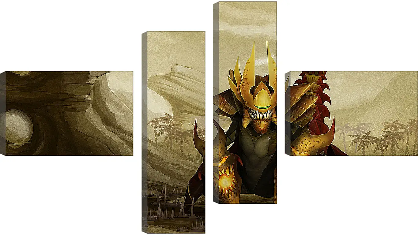 Модульная картина - sand king, dota 2, art
