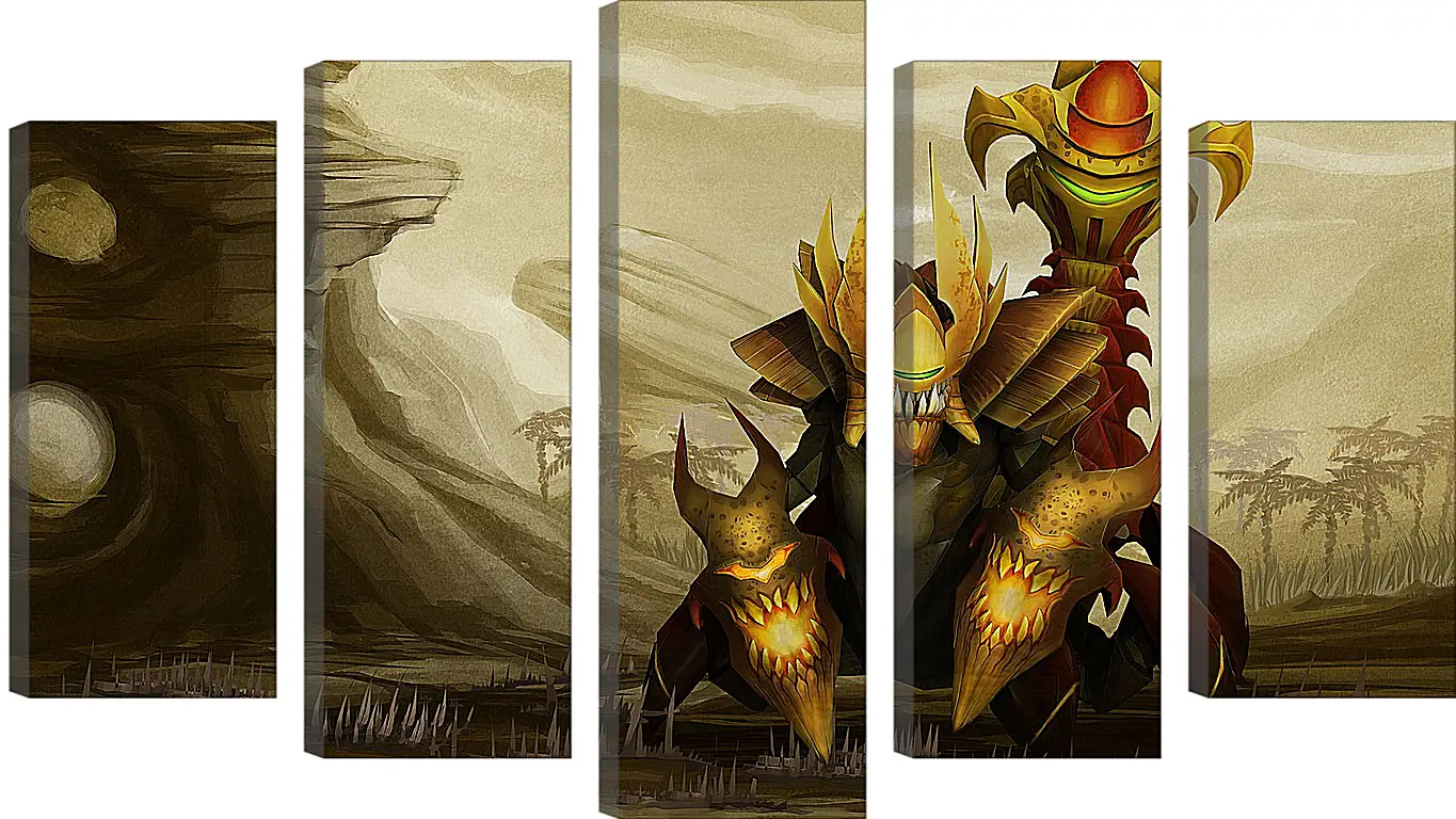 Модульная картина - sand king, dota 2, art
