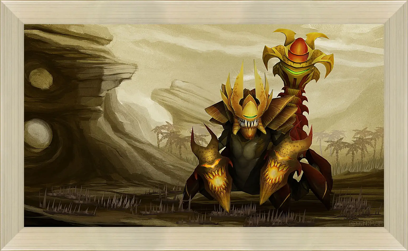 Картина в раме - sand king, dota 2, art
