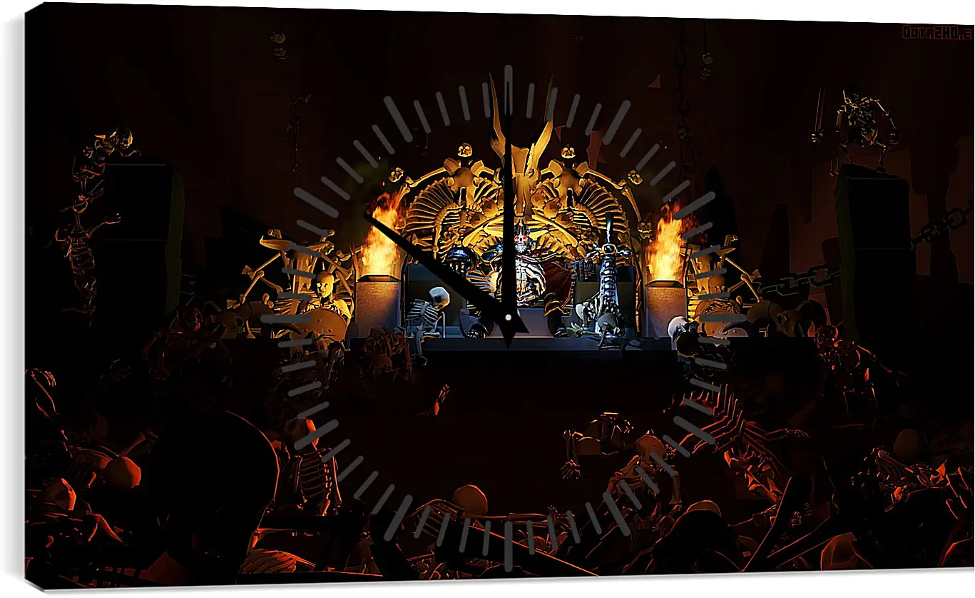 Часы картина - empire of bone, skeleton king, dota 2
