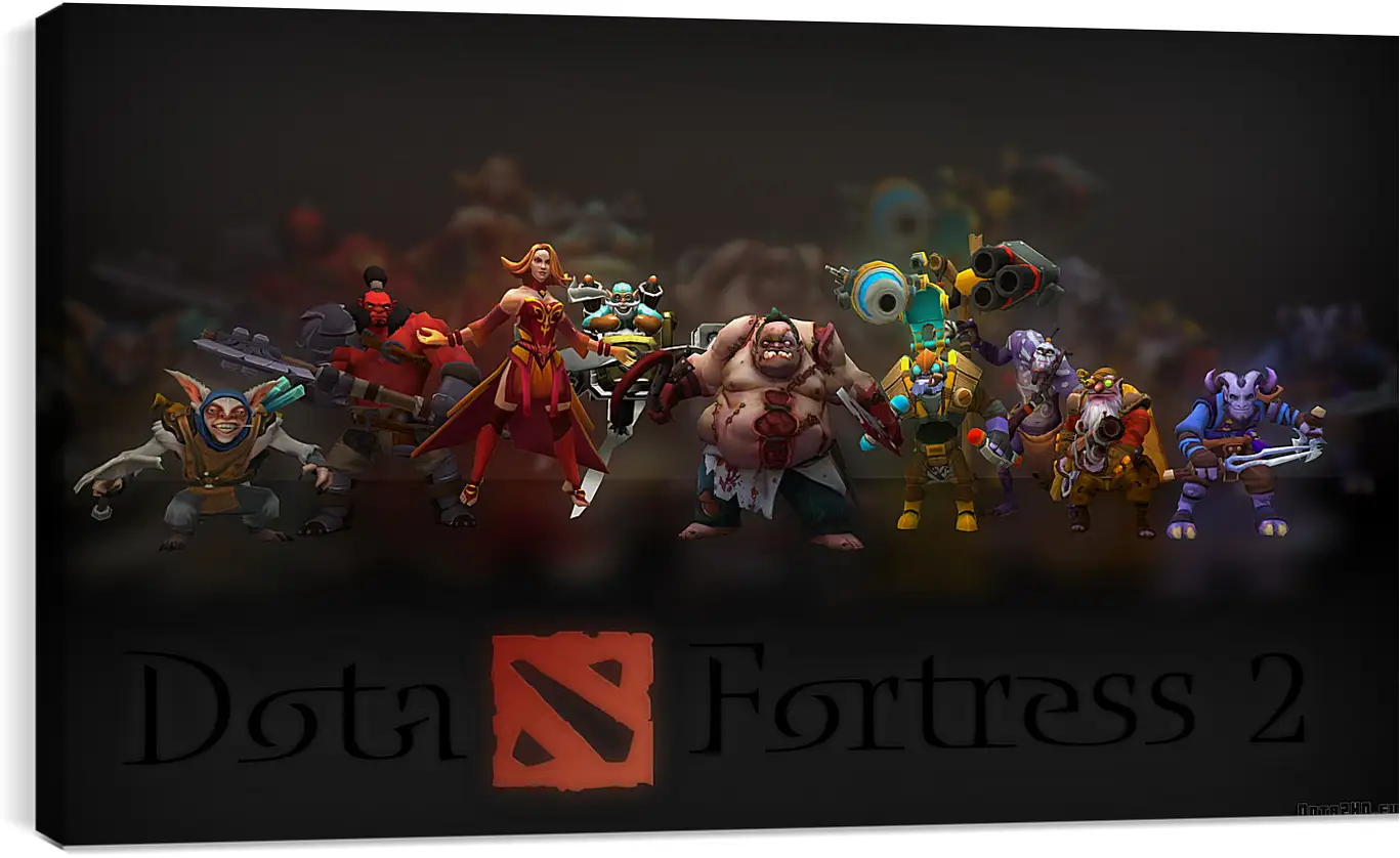 Постер и плакат - dota fortress 2, dota 2, art

