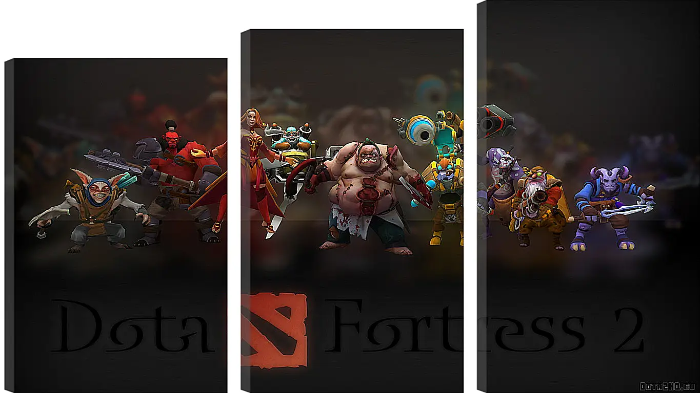 Модульная картина - dota fortress 2, dota 2, art
