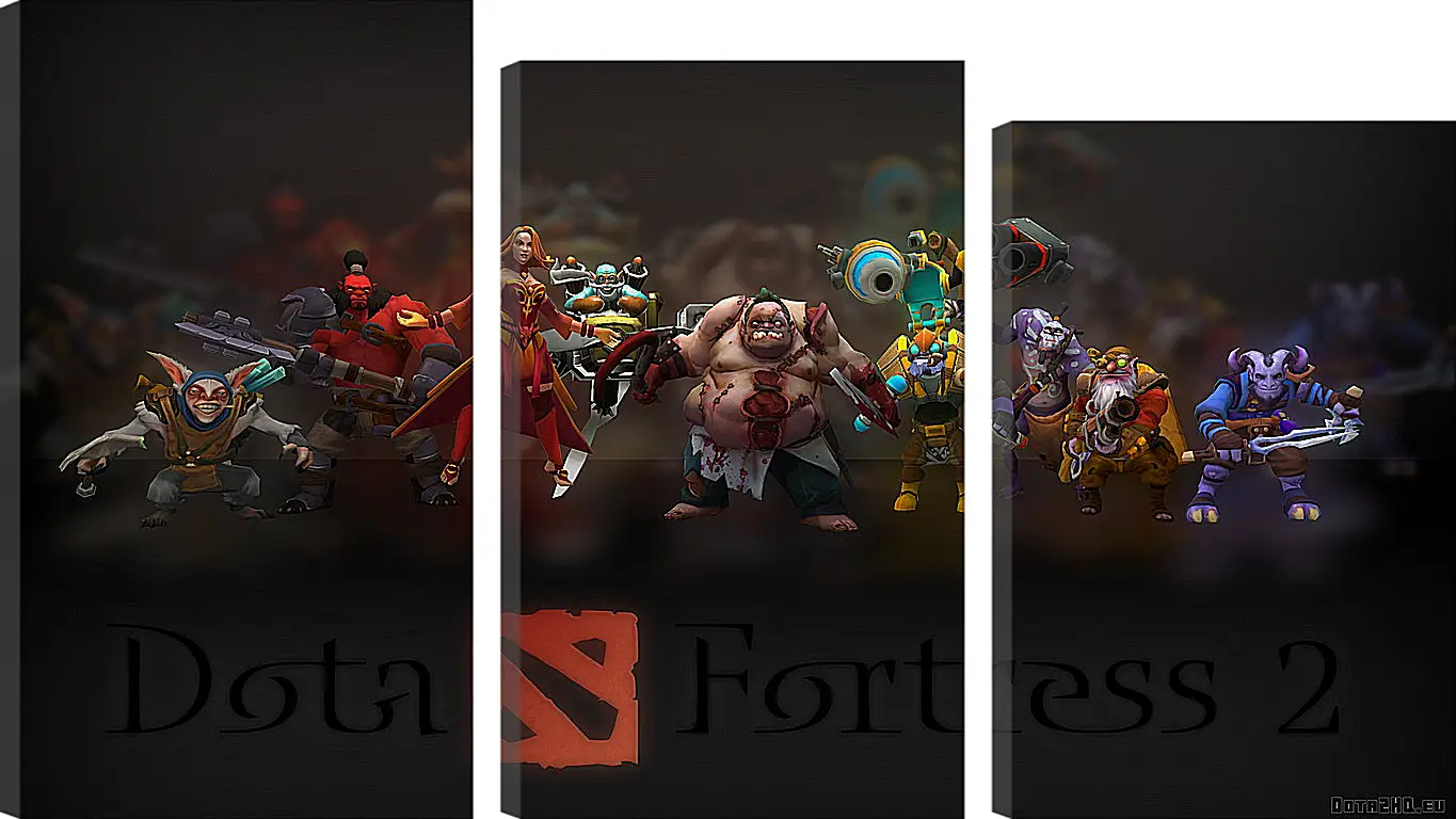 Модульная картина - dota fortress 2, dota 2, art
