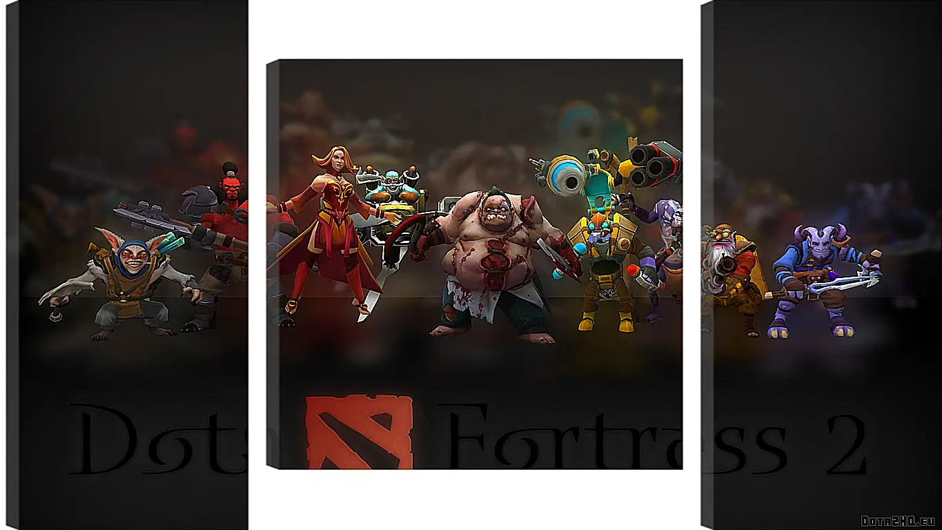 Модульная картина - dota fortress 2, dota 2, art
