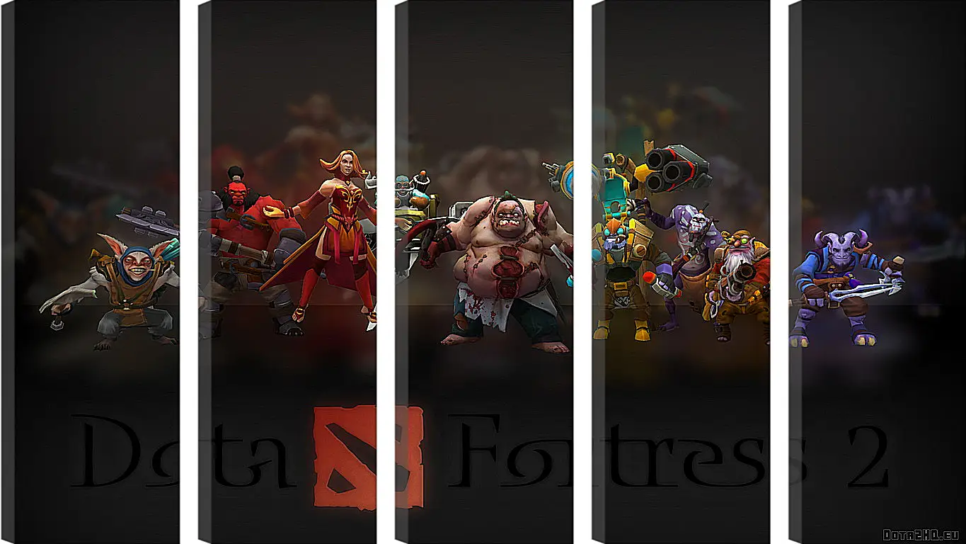 Модульная картина - dota fortress 2, dota 2, art
