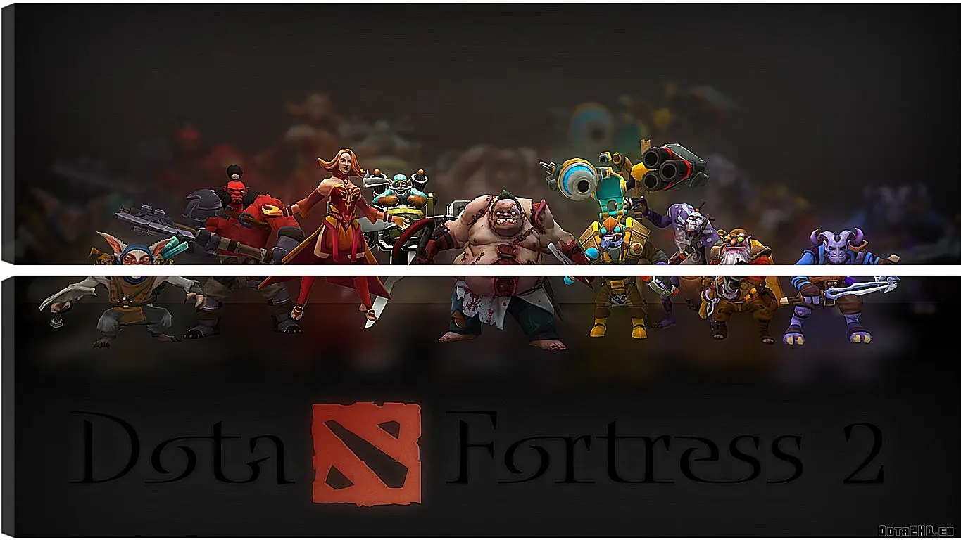 Модульная картина - dota fortress 2, dota 2, art
