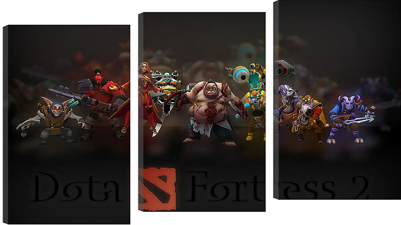 Модульная картина - dota fortress 2, dota 2, art
