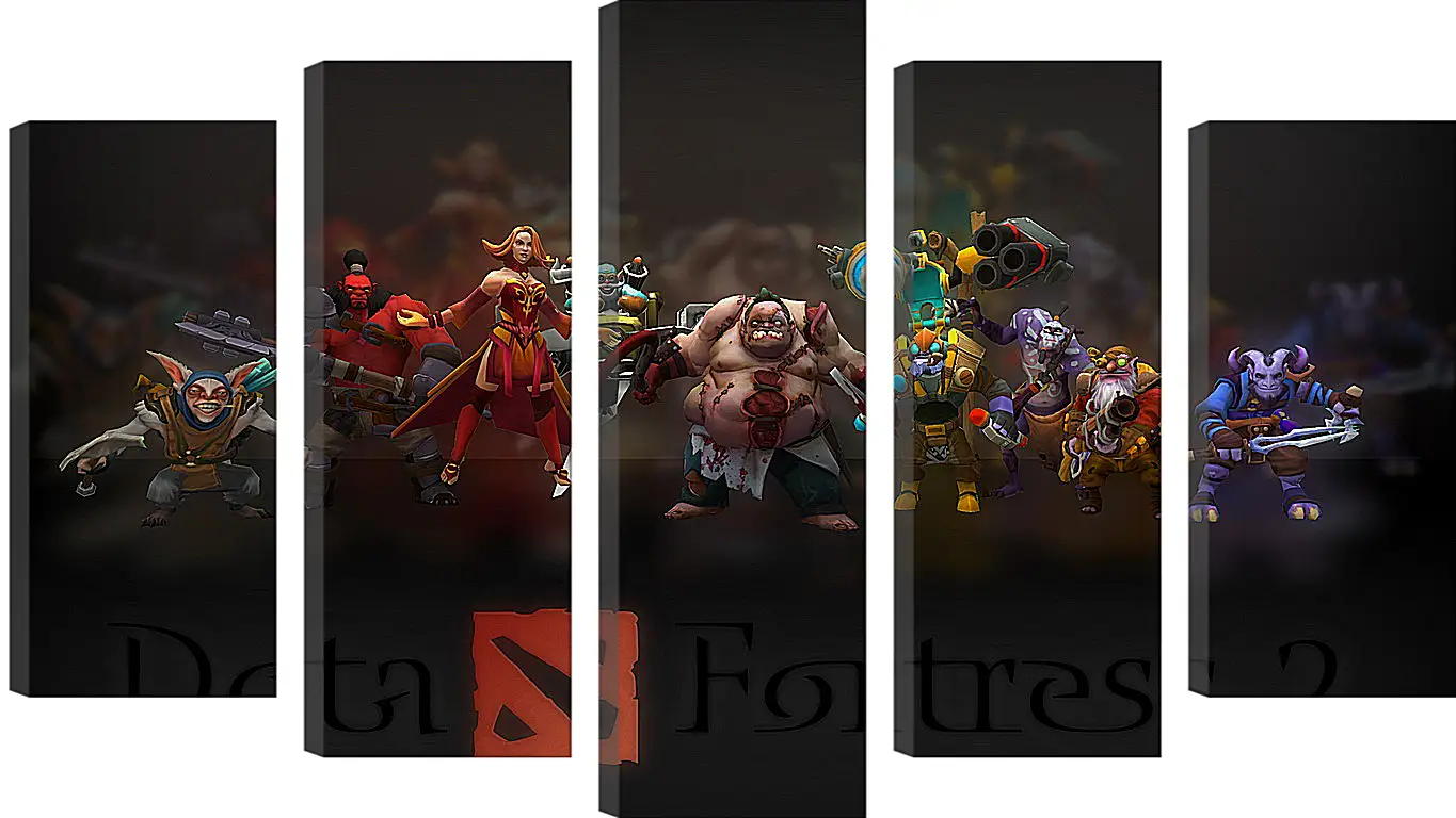 Модульная картина - dota fortress 2, dota 2, art
