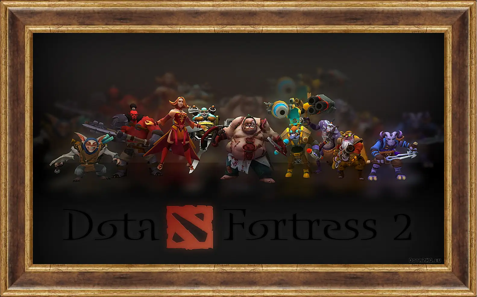 Картина в раме - dota fortress 2, dota 2, art
