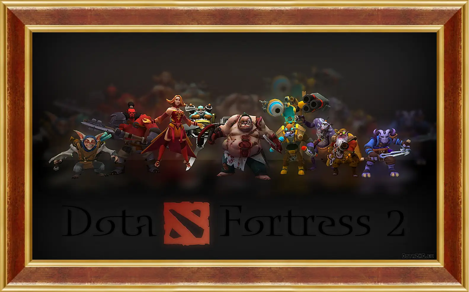 Картина в раме - dota fortress 2, dota 2, art
