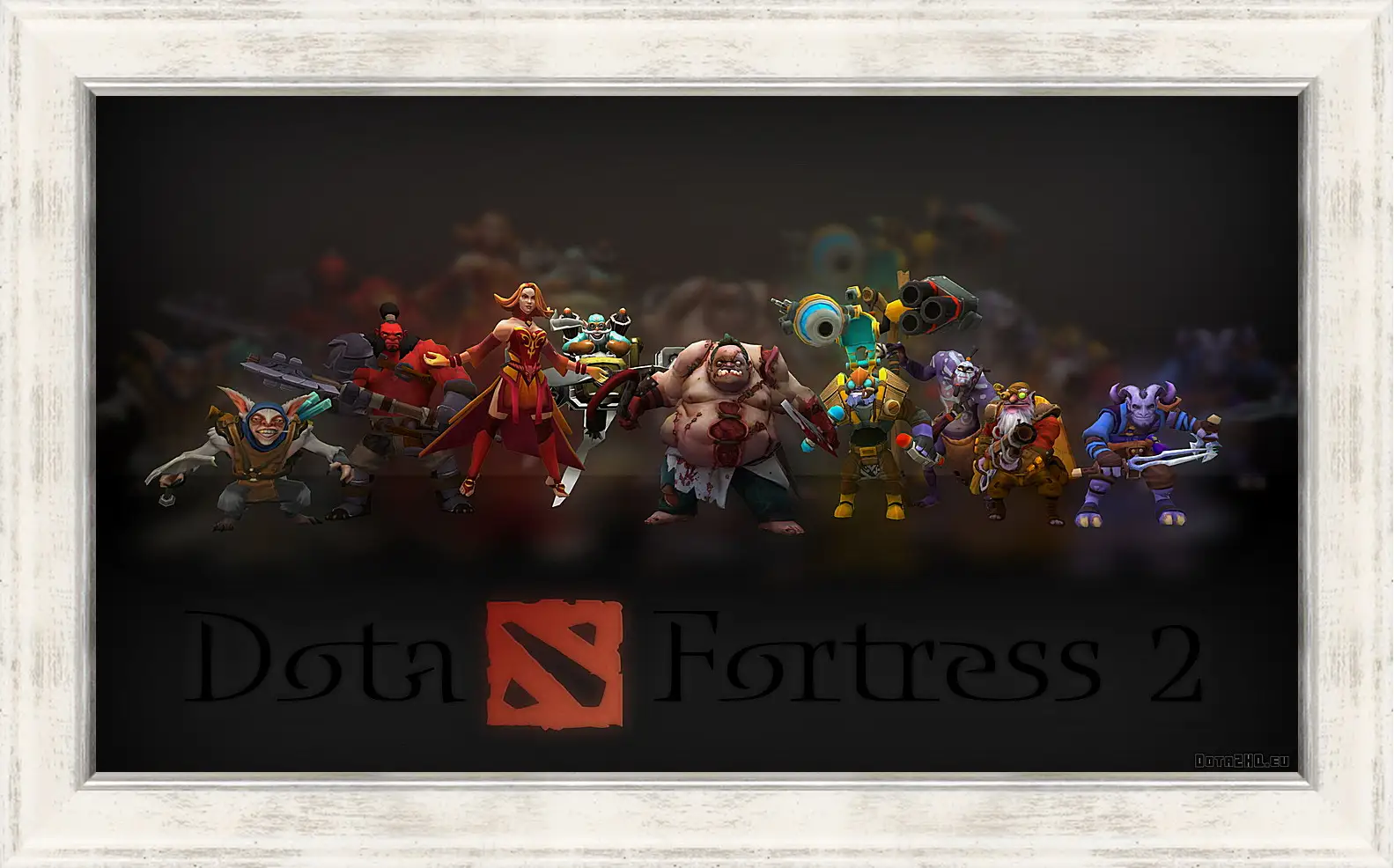 Картина в раме - dota fortress 2, dota 2, art
