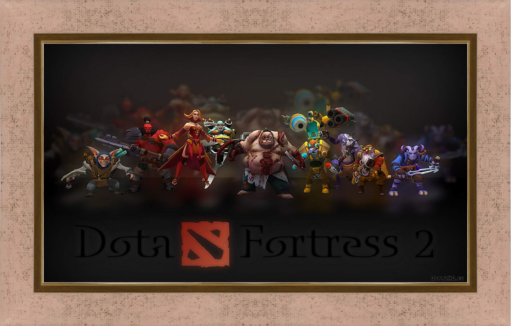 Картина в раме - dota fortress 2, dota 2, art
