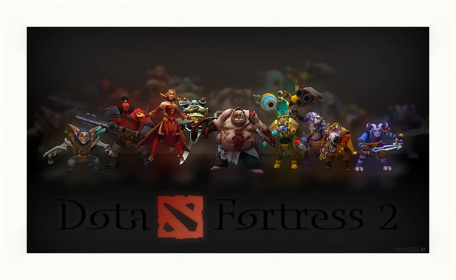 Картина в раме - dota fortress 2, dota 2, art
