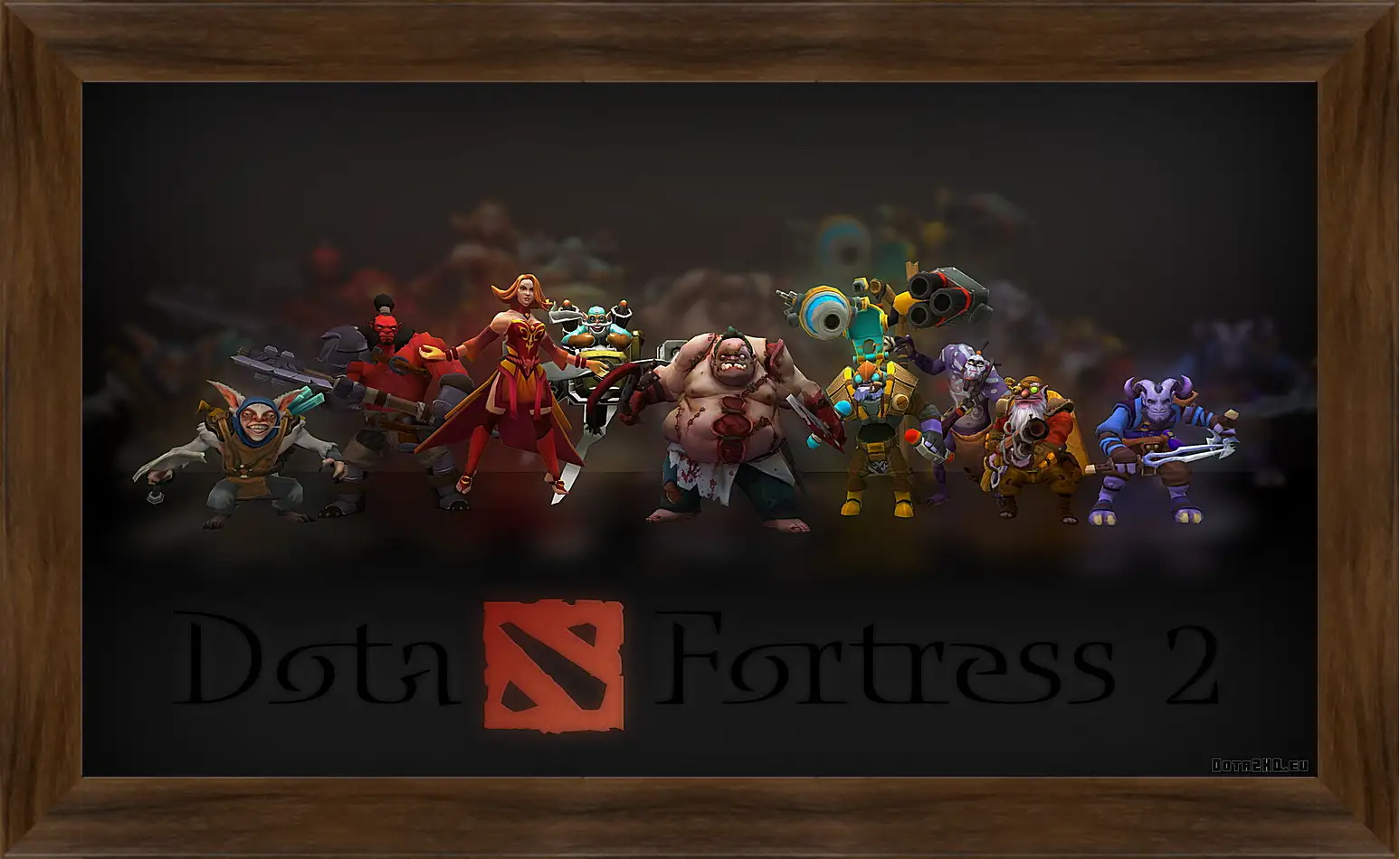 Картина в раме - dota fortress 2, dota 2, art
