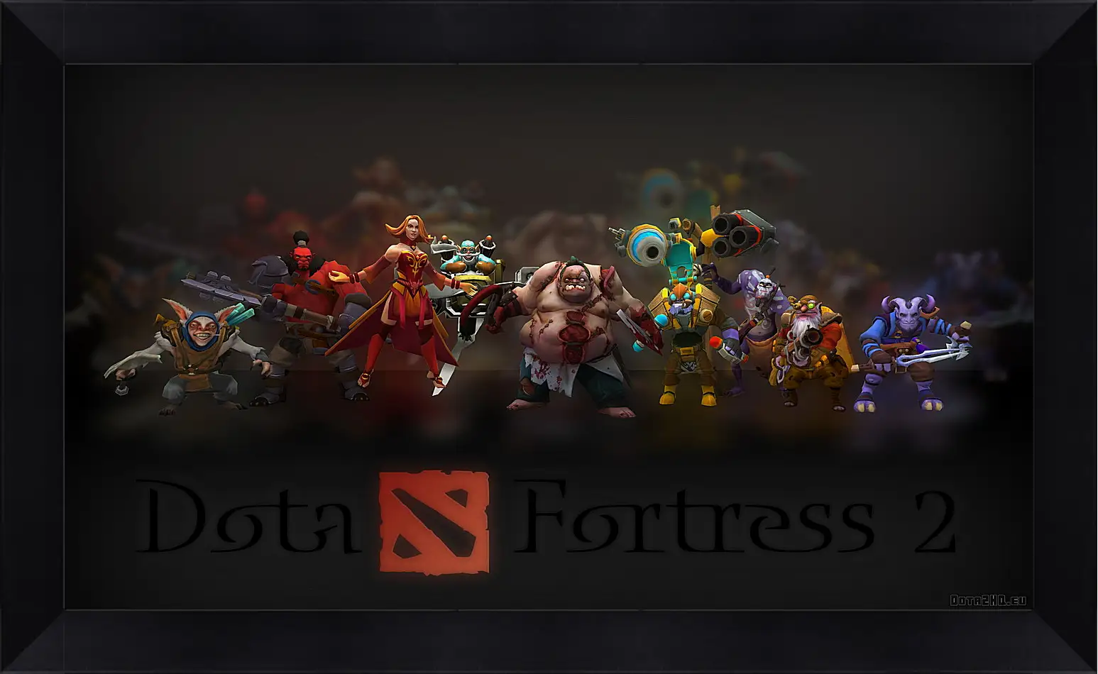 Картина в раме - dota fortress 2, dota 2, art
